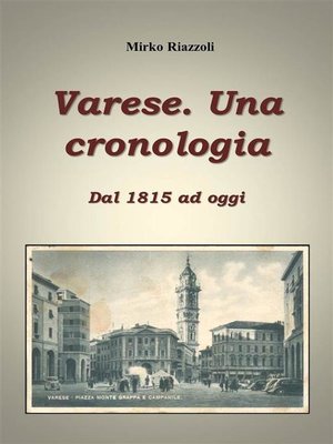 cover image of Cronologia di Varese Dal 1815 ai giorni nostri